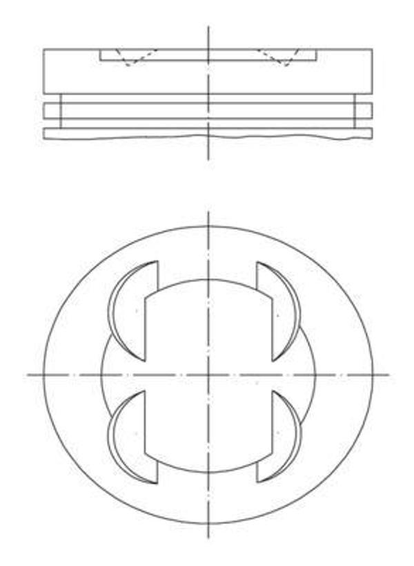 PISTON SEGMAN 86.4 MM BMW S50 B32 E36 M3 3.2 11251404821 1405264 - Image 1