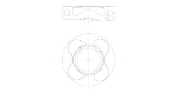 PISTON SEGMAN 84MM STD BMW M57 N2 E53 E60 E90 E65 E83 E70 E71 E72 11257792745 11257792746 - Image 1