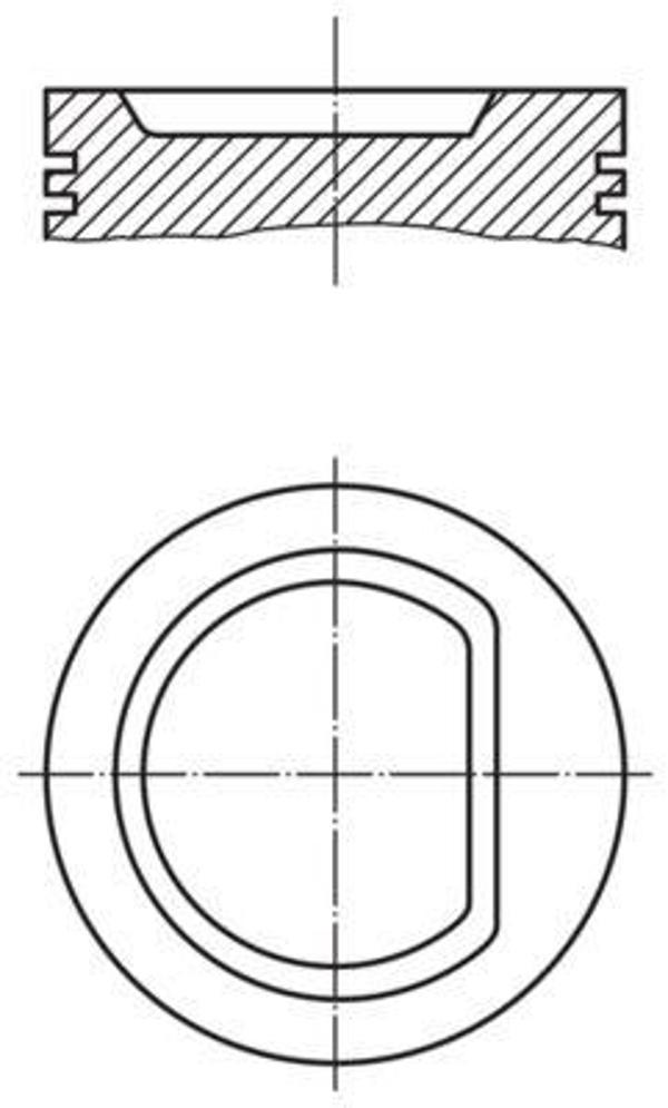 MOTOR PİSTON SEGMAN 0.60 P306-P405-P806 2.0 165 XU10J2/XU10J2C 5MM ÇUKUR 86.60MM (4 ADET) - Image 1