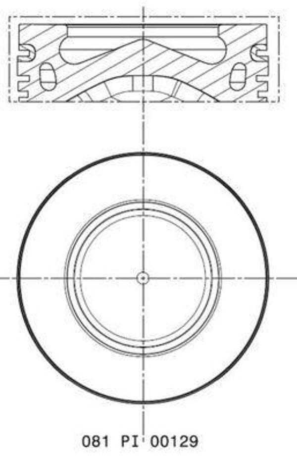 PISTON SEGMAN 78.00MM BMW N47 D16 F20 MINI R55 R56 R57 R60 R61 11257812567 - Image 1