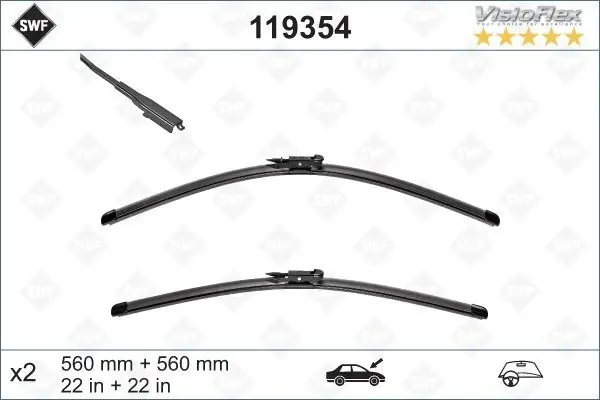 SILECEK SUPURGESI TAKIMI 560MM / 560MM MERCEDES W205 S205 R171 R172 SWF A2058202300 - Image 1