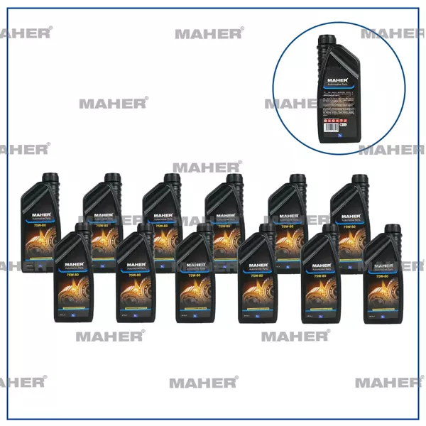 SANZIMAN YAGI 75W/80 YARI SENTETIK GL5 / 1LT 75W801 (12 ADET) - Image 1