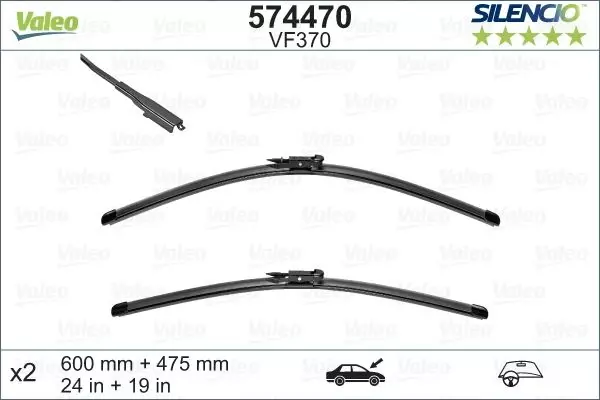 SILECEK SUPURGESI TAKIMI 600MM / 475MM MERCEDES W176 C117 10156 . AUDI A3 . RENAULT KOLEOS . BMW E90 E92 E93 F30 G22 G23 E84 A1768202800 8P1955425F 288900838R - Image 1