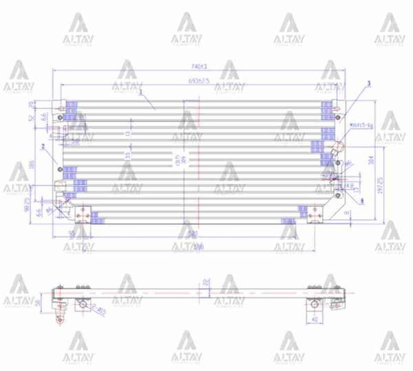 RADYATÖR KLIMA COROLLA 1993-1998 BRAZING 88460 12460 - Image 1