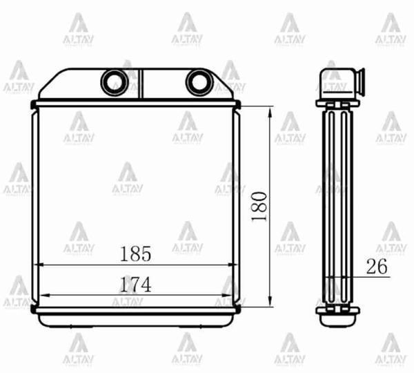 RADYATÖR KALORİFER L-200 1996-1999 BRAZING MR315932 - Image 1