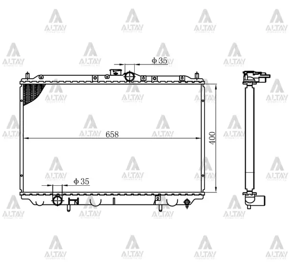 RADYATÖR SU CARISMA 1996-2005 1.6 / 1.8 BENZİNLİ M-T BRAZING MR299522 - Image 1