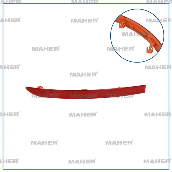 REFLEKTOR TAMPON TIGUAN 2008-2016 ARKA SOL 5N0945105 - Image 1