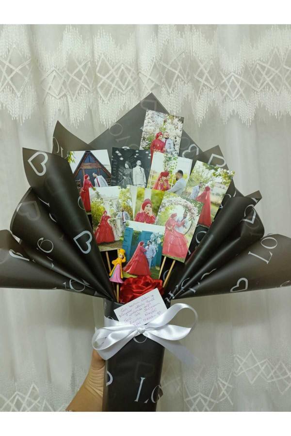 Redblue Fotoğraf Buketi - Image 1