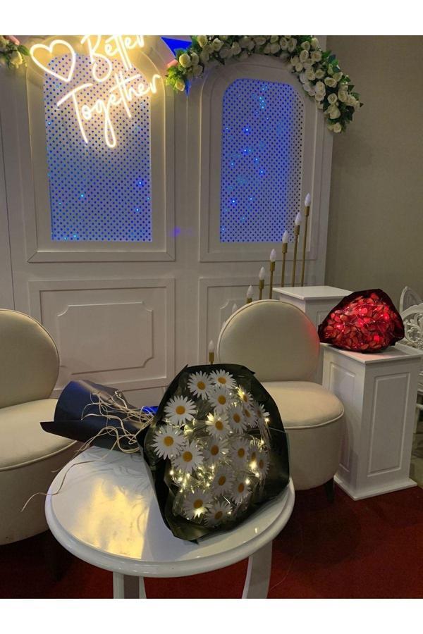 Ff Store Led Işıklı Papatya Buketi - Image 1