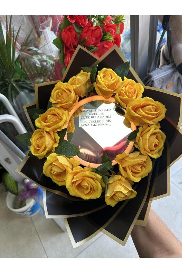 Tasarım Işıklı Ayna Buketi - Image 1