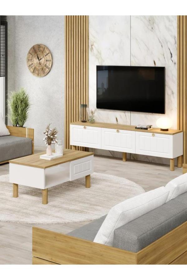 KuzeyLife Venaset Tv Ünitesi ve Orta Sehpa Membran Kapak - Image 1