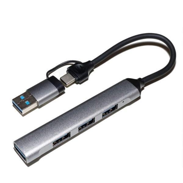 Technow Airsky 4 in 1 Type C-USB 3.0 4X Usb 3.0 Çoklayıcı Çevirici - Image 1