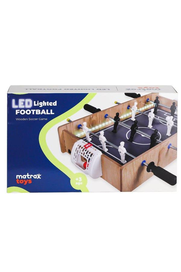 406 Ahşap LEDli Masa Maçı Oyunu -Akçiçek Oyuncak - Image 1