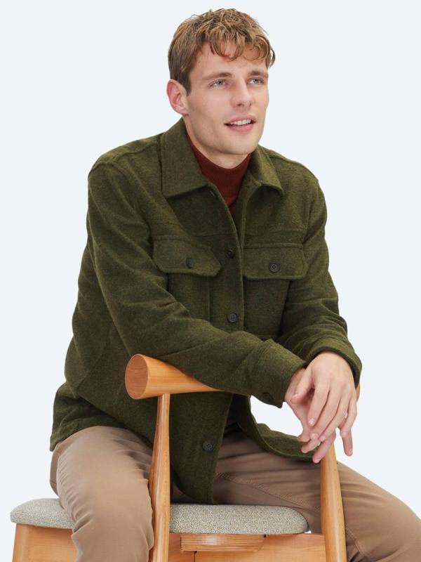 Haki Regular Fit Overshırt - Image 1