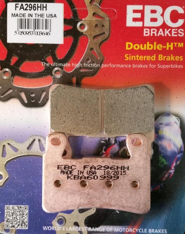 Ebc Fa296Hh 2001-2002 Honda CBR 600 F Sport Ön Fren Balatası Sinterli Balata - Image 1