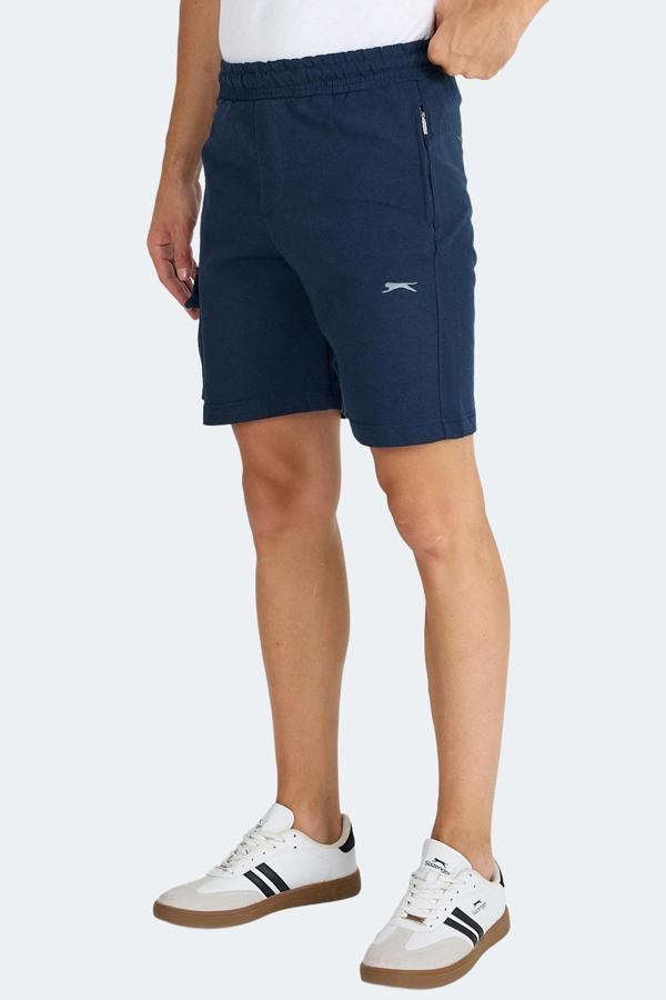 Slazenger NECK I Erkek Fermuar Cepli Lacivert Şort - Image 1