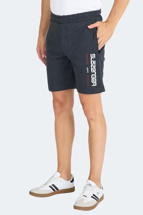 Slazenger NEBO I Erkek Cepli Koyu Gri Şort - Image 1