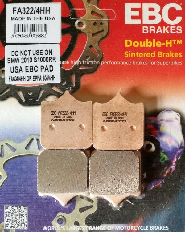 Ebc Fa322/4Hh 2005-2011 KTM 990 Super Duke Uyumlu Ön Fren Balatası Sinterli Balata - Image 1