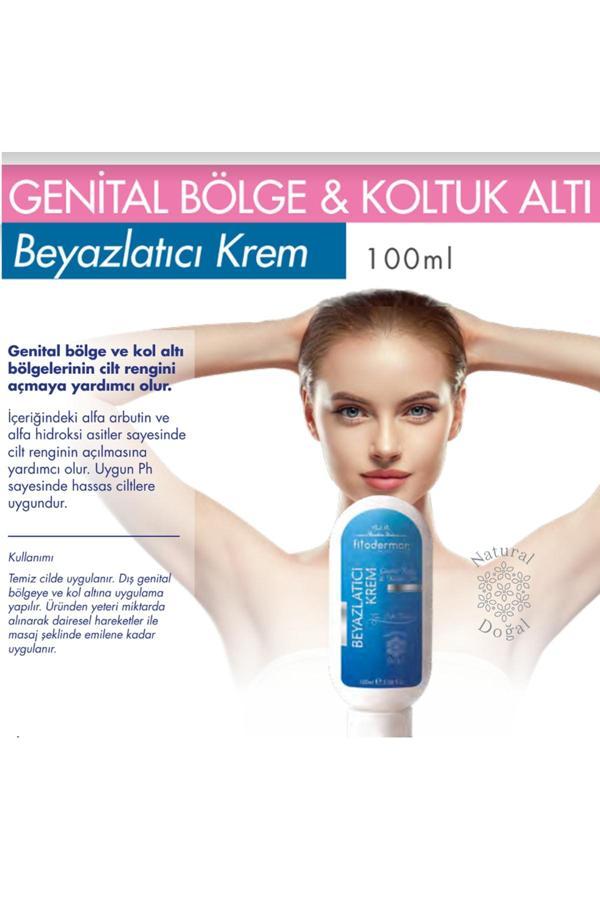 Doğal Genital Bölge & Koltuk Altı Beyazlatıcı Bitkisel Krem, 100 ml - Image 1