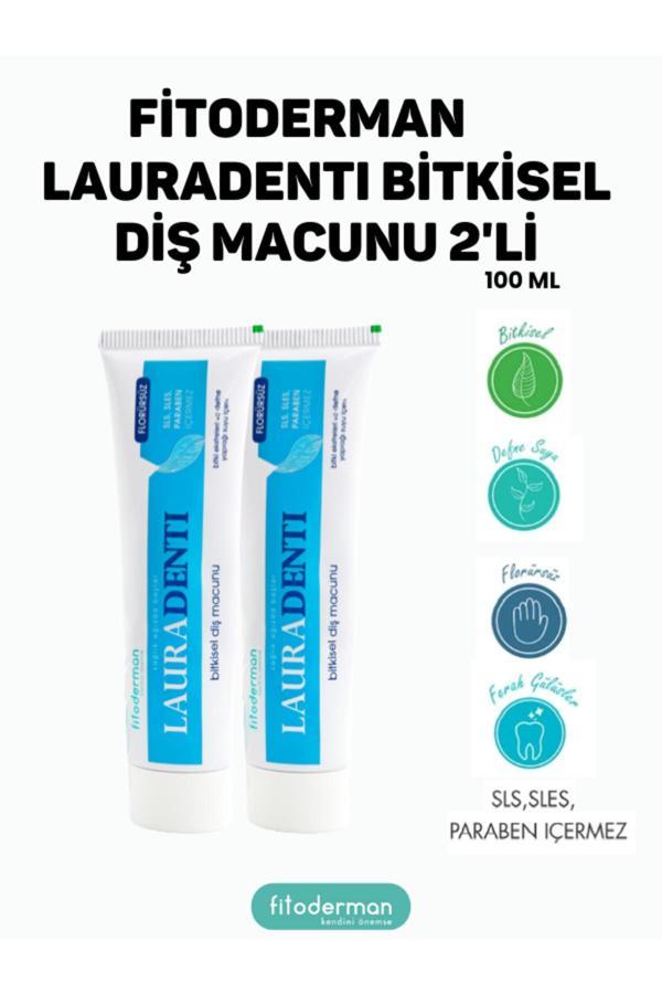 Lauradenti Beyazlatıcı Florürsüz Diş Macunu 100 ml X 2 Adet - Image 1