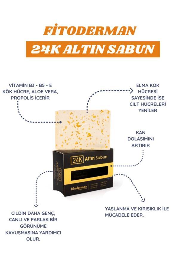 Doğal E Vitaminli & 24k Altın Yüz Sabunu 150 gr - Image 1