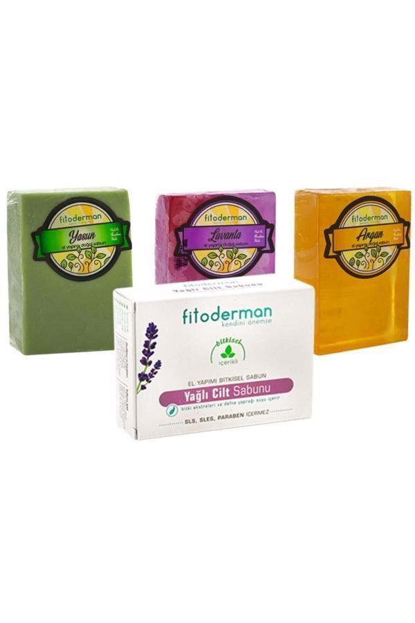 Doğal Yağlı Cilt & Saç & Vücut Bakım Sabun Seti11 150 gr X 4 - Image 1