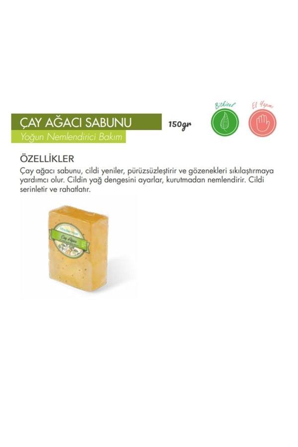 Yağlı Saçlar Için Çay Ağacı Sabunu Karşıtı Doğal Çay Ağacı Bakım Sabunu 150 gr - Image 1