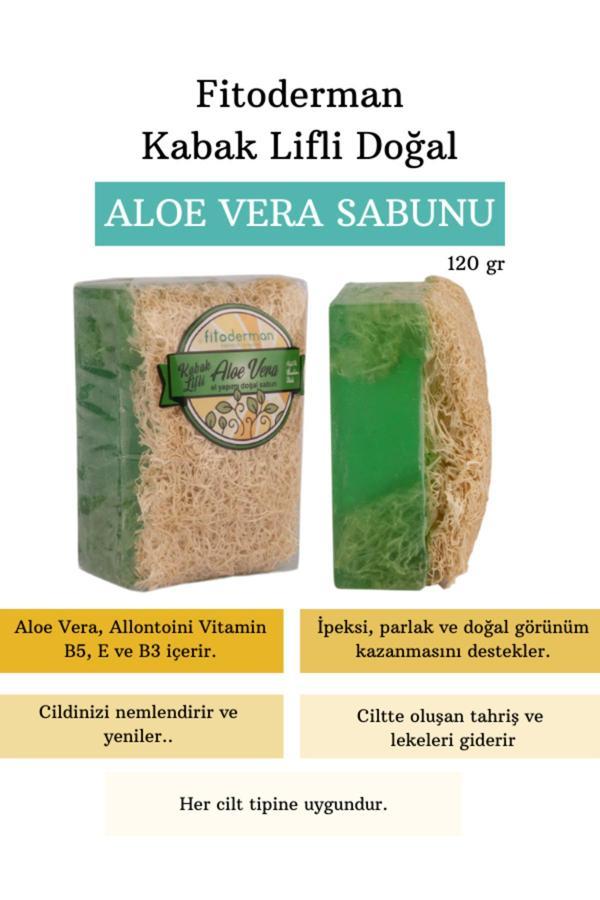 Kabak Lifli Nemlendirici, Cilt Ton Dengeleyici Aloe Vera Sabunu - Image 1