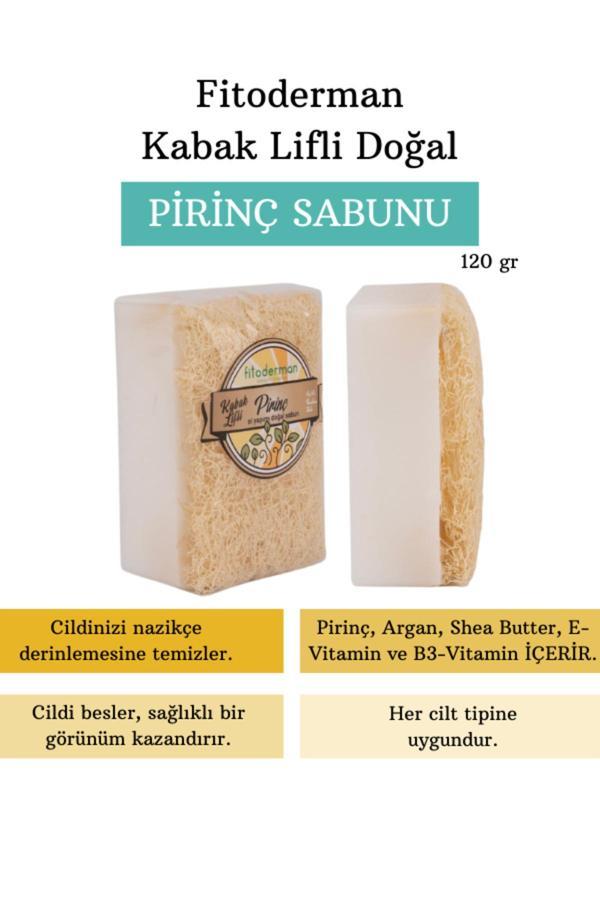 Kabak Lifli Beyazlatıcı Ve Aydınlatıcı Pirinç Sabunu - Image 1