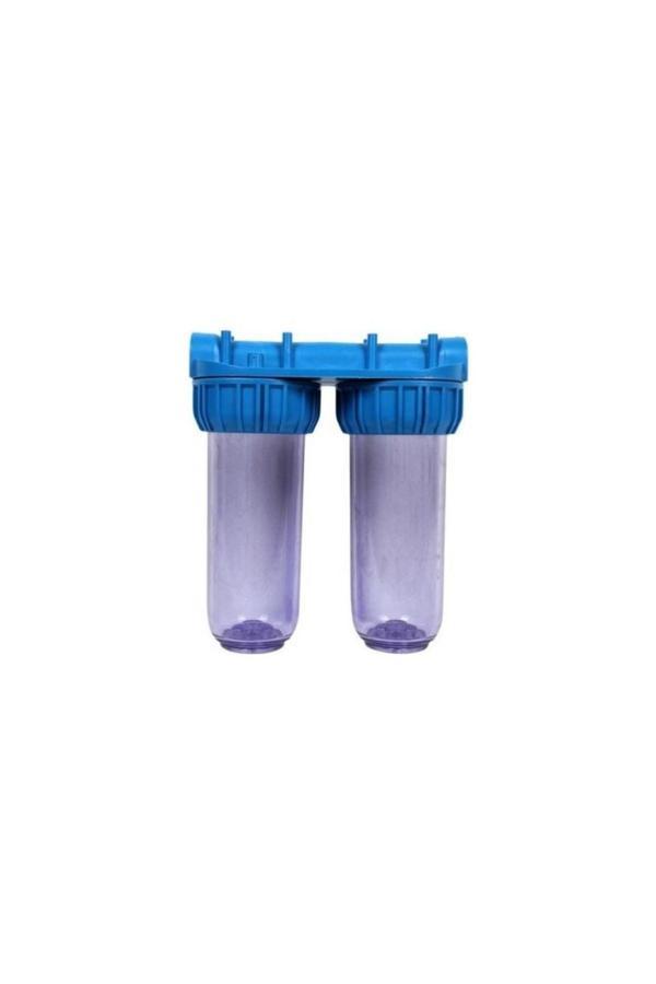 Water Jobs 10" Daire Girişi İkili Filtre Kabı Uyumlu - Image 1