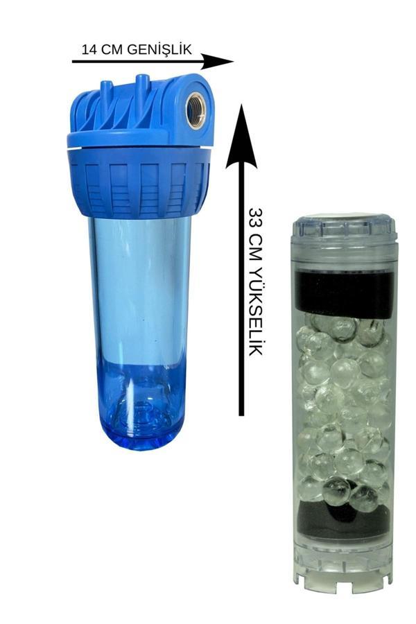 Water Jobs 10" Daire Girişi Silifoz (Kireç Kırıcı) Filtreli Set - Image 1