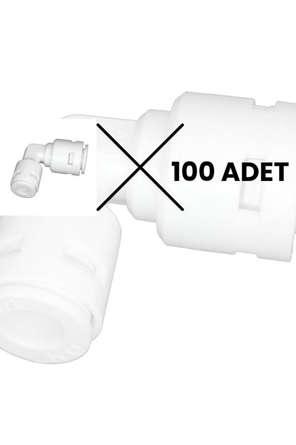 Water Jobs Su Arıtma Cihazı Filtre Dirseği / Quick - Quick Bağlantı / 100 Adet - Image 1