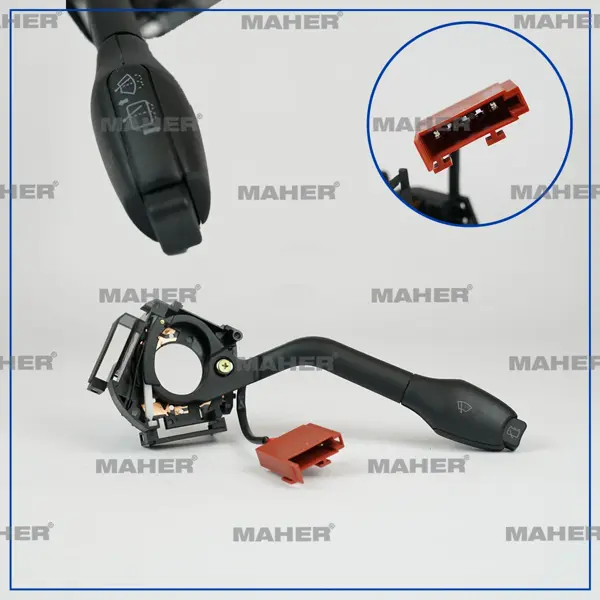 KOL CAM SİLGİ KUMANDA GOLF3 / POLO / TRANSPORTER T4 1994-2003 (KABLOLU) 6N0953519B - Image 1