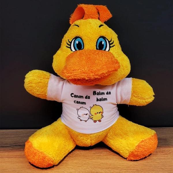 Sevimli Canım Da Canım Balım Da Balım Tasarımlı Peluş Civciv Oyuncak - Image 1