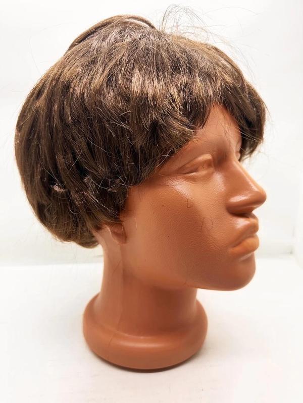 Kahve Renk Kısa Kesim İçi Astarlı Erkek Peruğu - Image 1