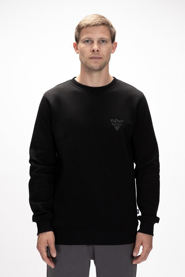 BAD BEAR WINDY CREWNECK / NIGHT ERKEK SWEATSHİRT SİYAH - Image 1