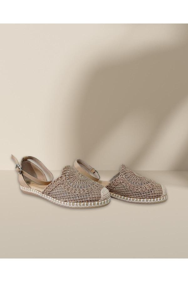 Merry Pace Termo Taban Örgü Kadın Sandalet (Ortopedik Tabanlık Bulunur) - Image 1