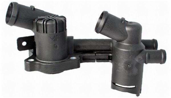 KOMPLE TERMOSTAT-PLASTİK GÖVDELİ 80 C AUDI A1-A3-SEAT ALTEA-ALTEA XL-IBIZA 4-LEON-TOLEDO 4 SKODA FABIA 2-OCTAVIA 2-RAPID-ROOMSTER-YETI-VW BEETLE-CADDY 3-GOLF PLUS 5-GOLF 6 03F121111A - Image 1