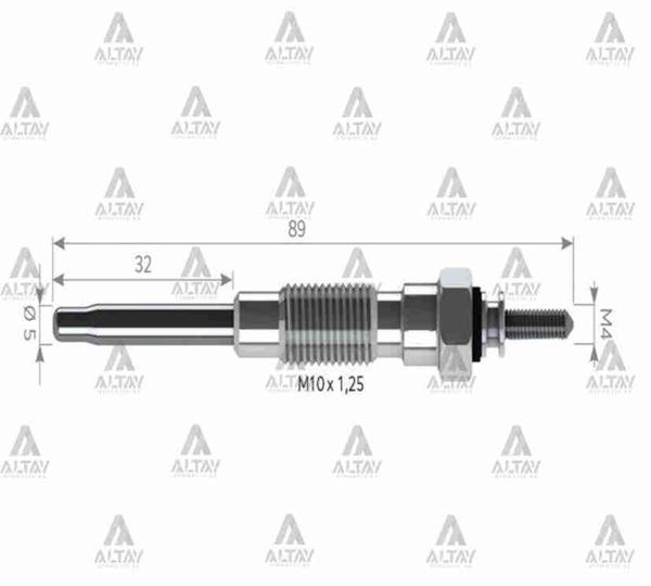 KIZDIRMA BUJİSİ (ISITMA) HILUX PICKUP / HIACE 115. 19850 54090 (10 ADET) - Image 1