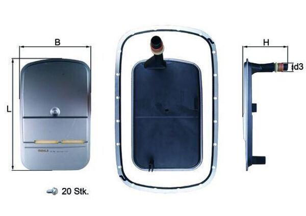 OTOMATIK SANZIMAN YAGI FILTRE SETI BMW E36 E46 E83 24117557070 24117524707 - Image 1