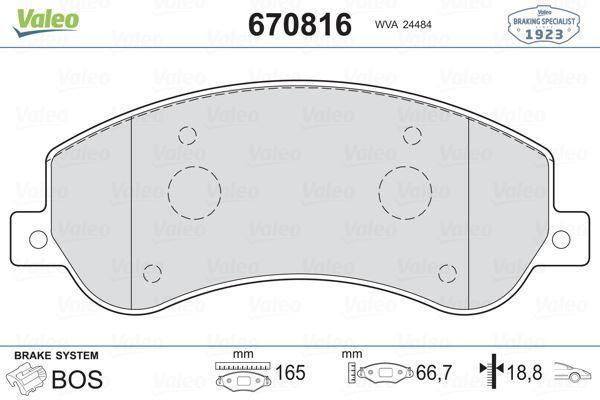 ON FREN BALATASI TRANSIT 5348 2006-2014 A.CEKER 11 / VW AMAROK 2.0TDI 2010 FİŞLİ 6C112K021B9A 1371402 2H0698151 - Image 1