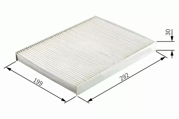 POLEN FİLTRESİ DİKDÖRTGEN ASTRA G 1998-2004 - ASTRA H 2004-2014 -ZAFIRA A 1998-2010 1.4-1.6-1.8-2.0T-165 1808610 6808606 90520689 13175553 - Image 1