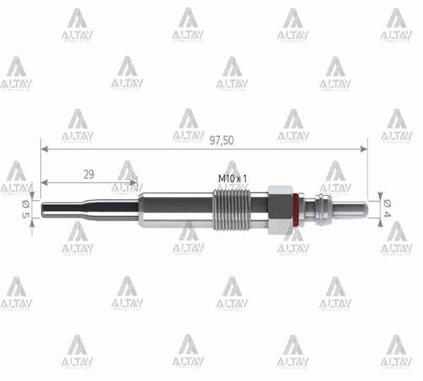 KIZDIRMA BUJİSİ (ISITMA) CADDY / GOLF5 / JETTA 1.9 TDI BJB-BKC N10591603 (10 ADET) - Image 1