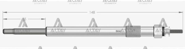 KIZDIRMA BUJİSİ (ISITMA) TRANSIT 2.2 - 2.4 TDCI 5184 / MONDEO 1.8 - 2.0 TDCI / CITROEN JUMPER 2.2 HDI 11.55. 5960G2 (10 ADET) - Image 1