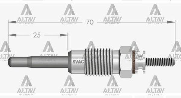 KIZDIRMA BUJİSİ (ISITMA) MEGANE 1 1.9 D / EXPRESS 1.9 D / CLIO 1 1.9 D 115 7700105290 (10 ADET) - Image 1