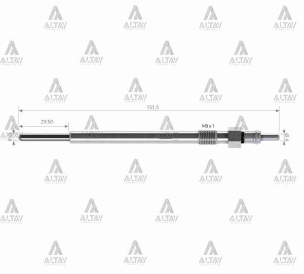 KIZDIRMA BUJİSİ (ISITMA) STILO / BRAVO / CHROMA 1.9 JTD / OPEL VECTRA / ASTRA / SIGNUM 1.9 JTD 115. 46792355 (10 ADET) - Image 1
