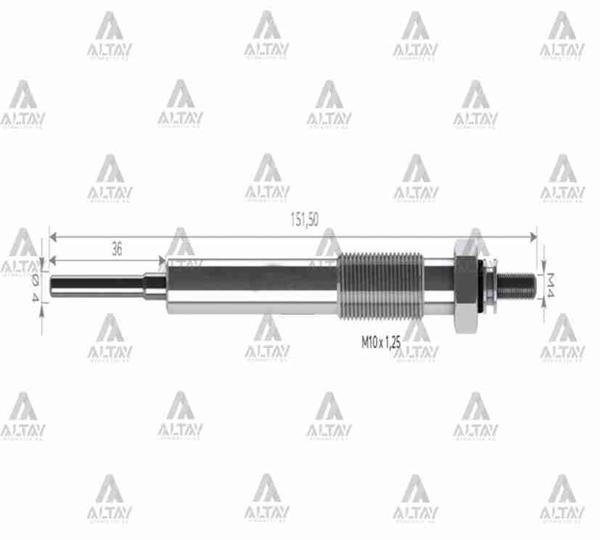 KIZDIRMA BUJİSİ (ISITMA) TFR / D-MAX 2007 3.0 L 115. 8 98174898 0 (10 ADET) - Image 1