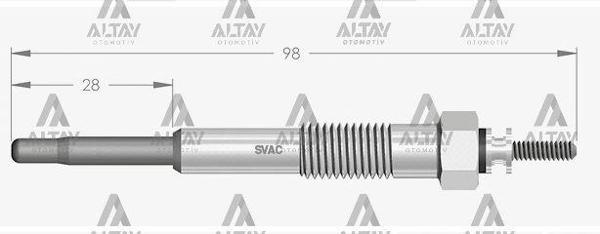 KIZDIRMA BUJİSİ (ISITMA) AVENSIS 2.0 TD / CAMRY 2.0 TD / COROLLA 1.8 D-2.0 D / LAND CRUISER 3.4 D-4.2 D-TD 115 1985064020 (10 ADET) - Image 1