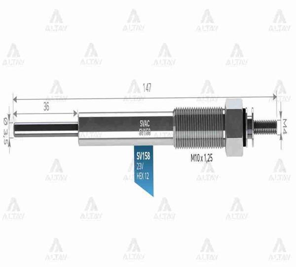 KIZDIRMA BUJİSİ (ISITMA) CANTER FUSO 511 / 711 / PAJERO 4M40 115. ME202785 (10 ADET) - Image 1