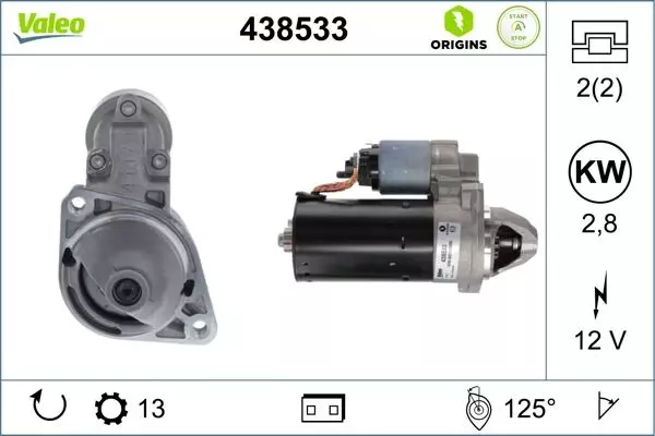 MARS MOTORU 125 2.5KW 13 DIS / START-STOP MERCEDES 10204 W205 C218 W222 W447 B906 B907 B910 A6519062800 - Image 1